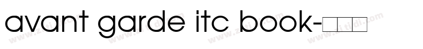 avant garde itc book字体转换